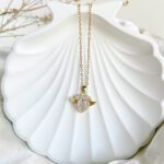 Anti-tarnish trendy delicate dainty sweetheart necklace – minimal waterproof jewellery for women.