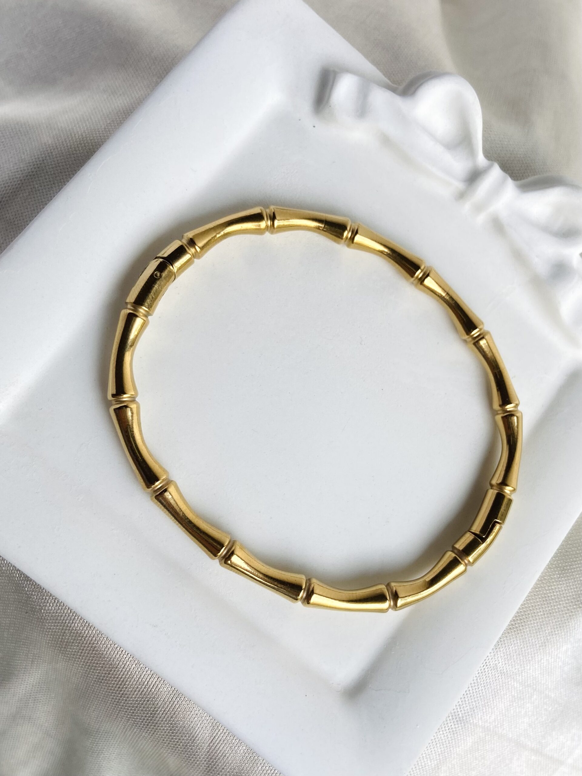 anti tarnish bamboo kada bracelet