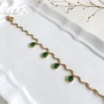 emarald drop bracelet