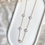 white clover necklace