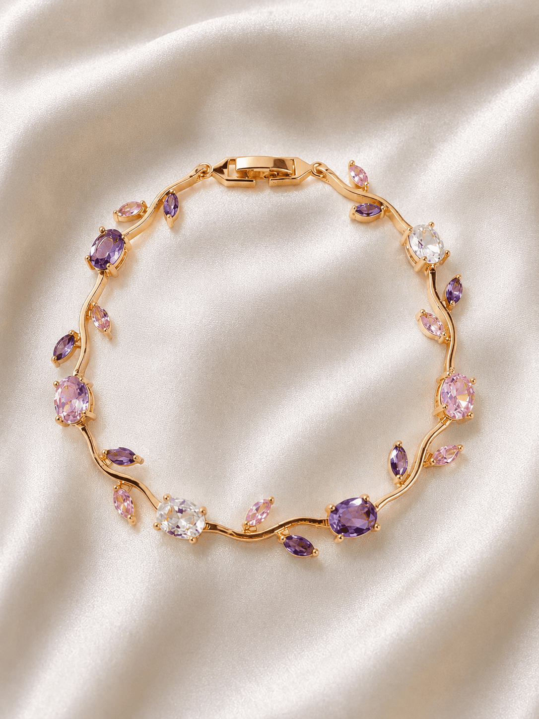 Tulip Bracelet - Pink 7 Purple_2