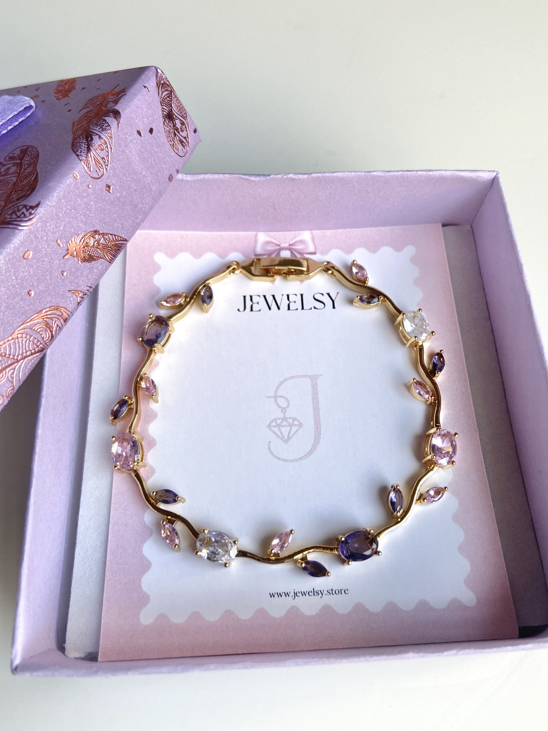 Tulip Bracelet Pink Purple