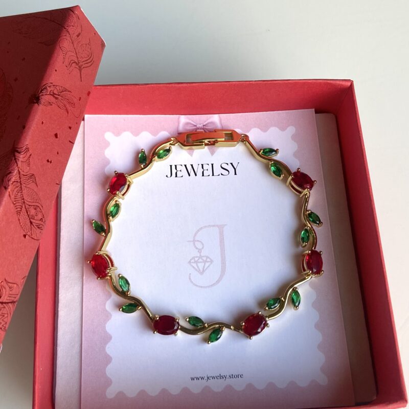 Tulip Bracelet Red Green