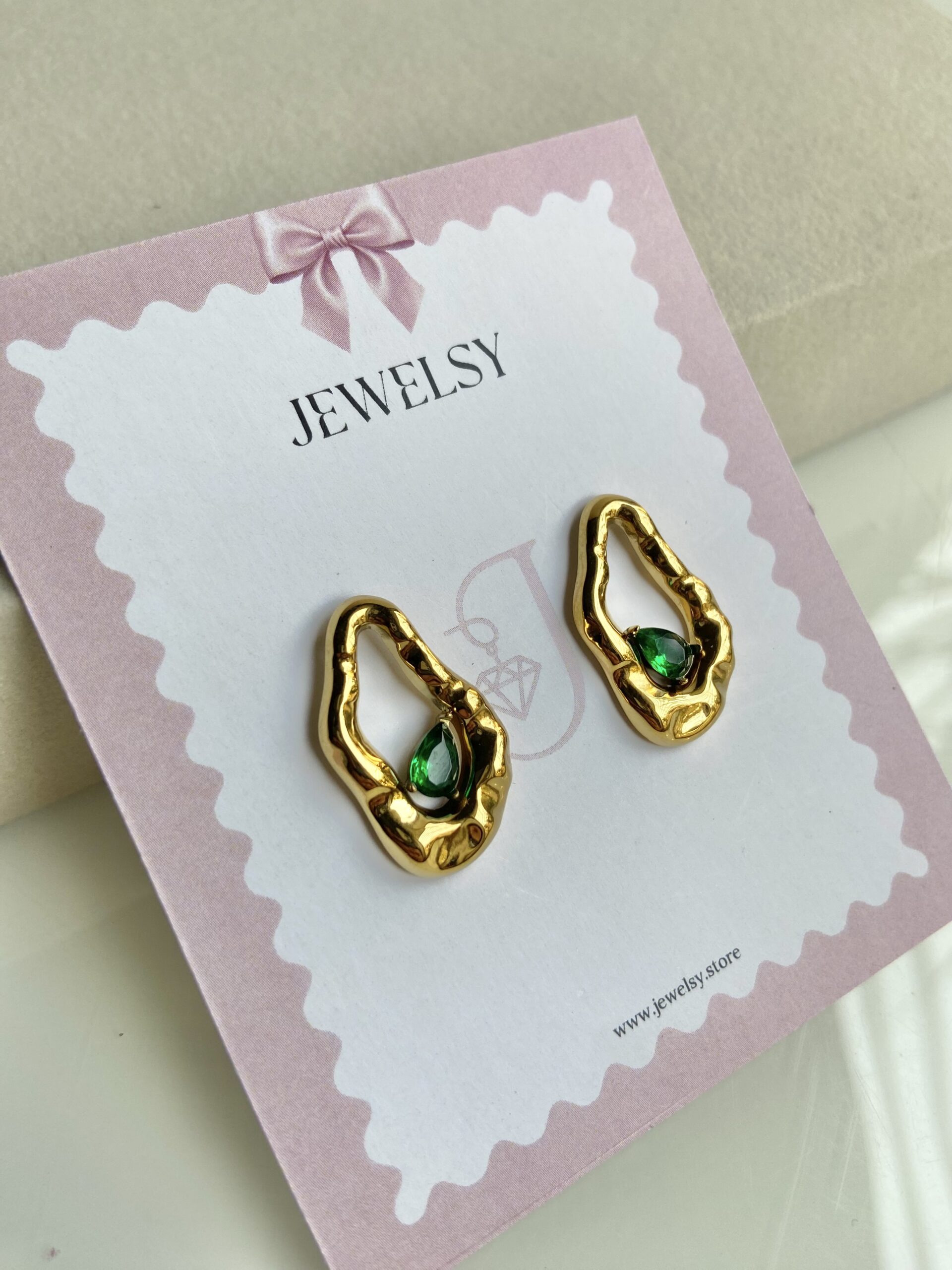 Celestia Earrings - Green