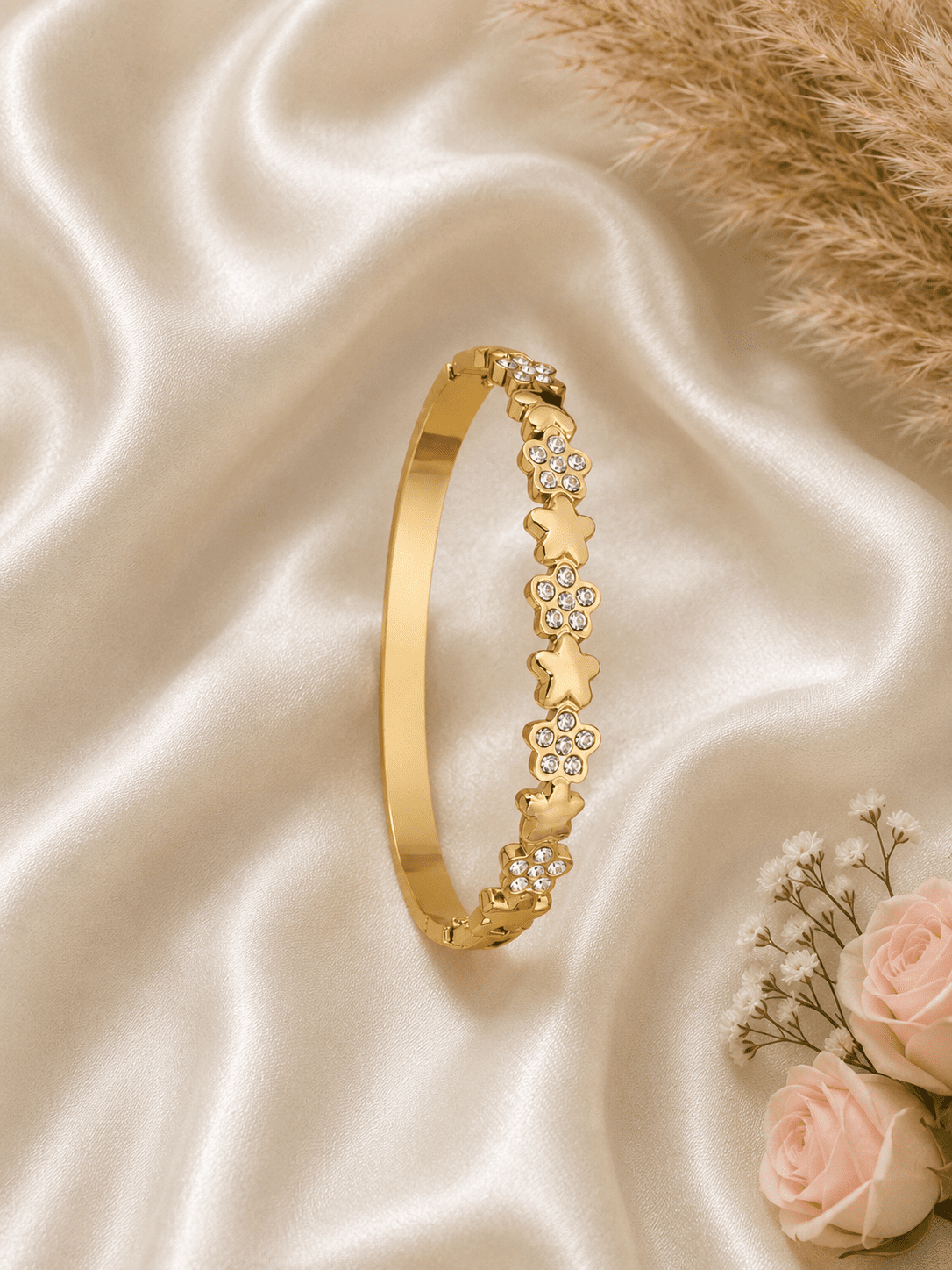 Flora studded Kada Bracelet