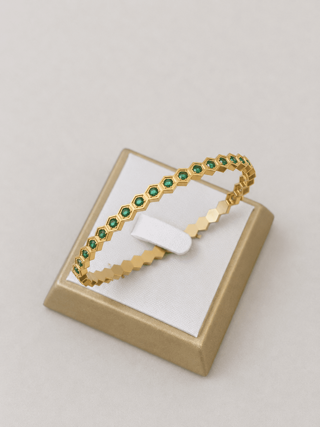 Green Studded Kada Bracelet 2