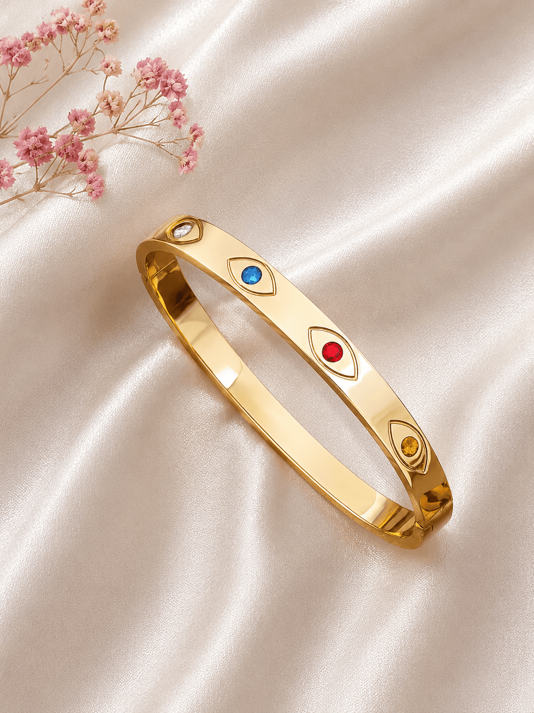 Multi Color Studded Kada Bracelet