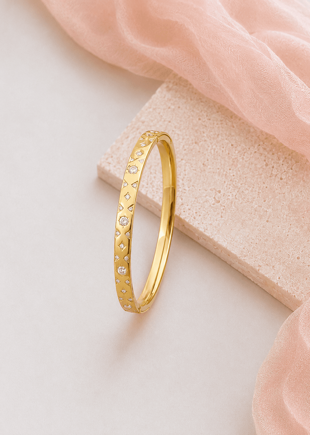 Stars Studded Kada Bracelet