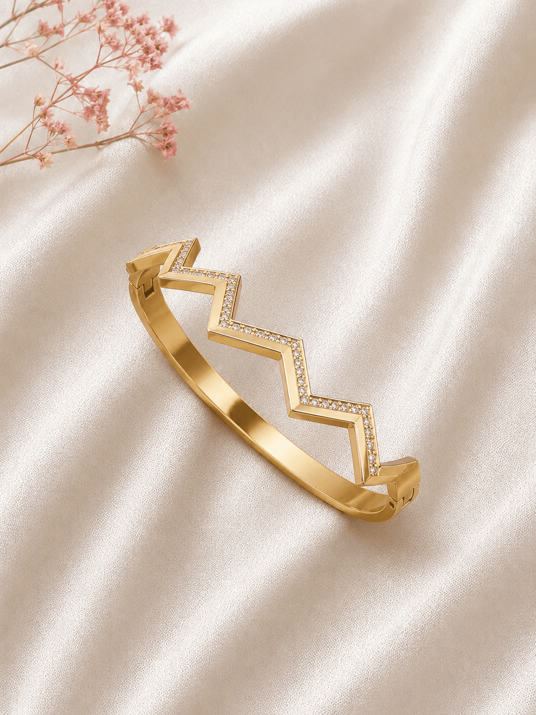 ZigZag Studded Kada Bracelet 2