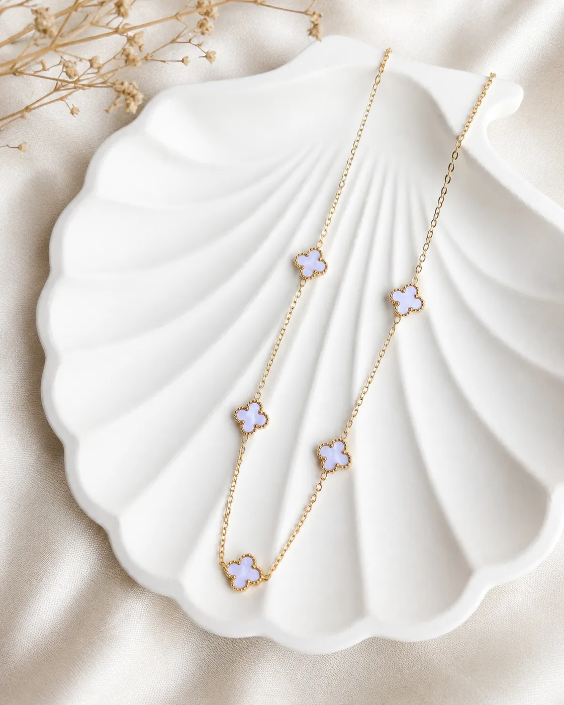 White Clover Necklace