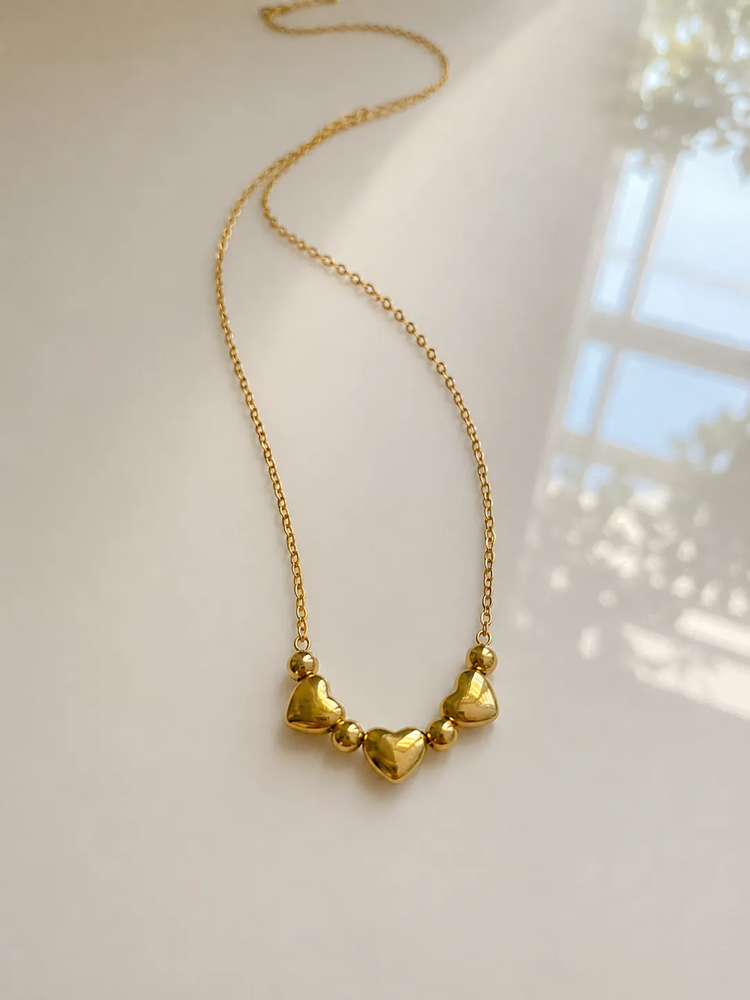 Sweetheart Trio Necklace